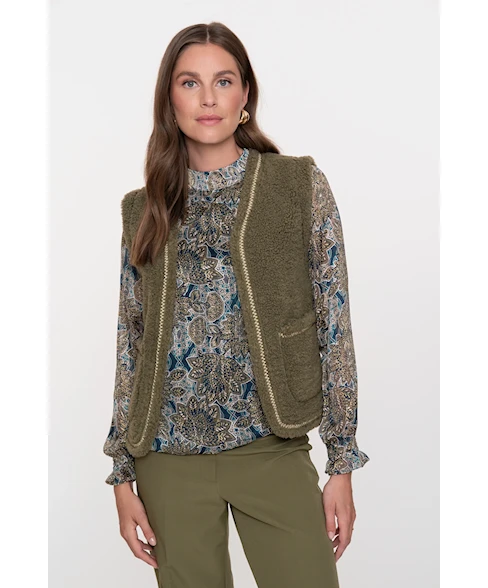 55845-19 | Gilet Teddy embroidery