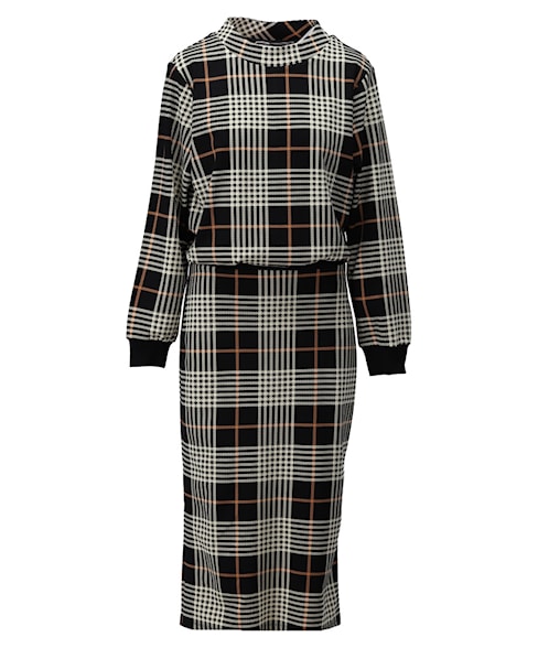 b622 | Jurk Tartan midi