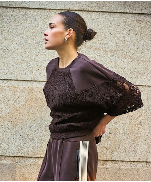 05503 | Sweater Modal lace