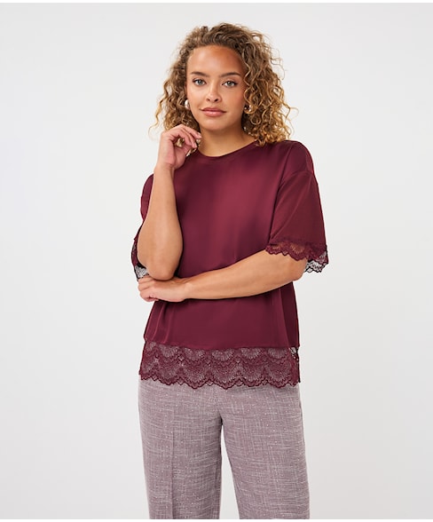 05516 | T-shirt Lace satin