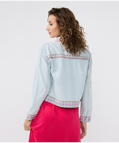 12214 | Jeansvest embroidery
