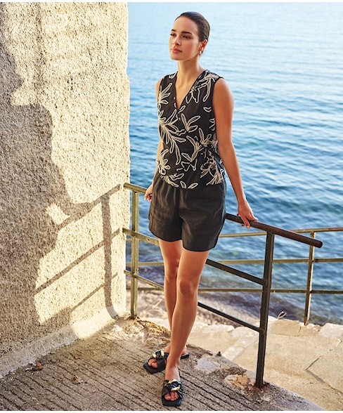 28257 | Short elast. linen