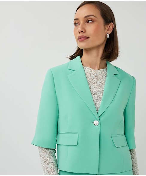 10002 | Vest cropped crêpe