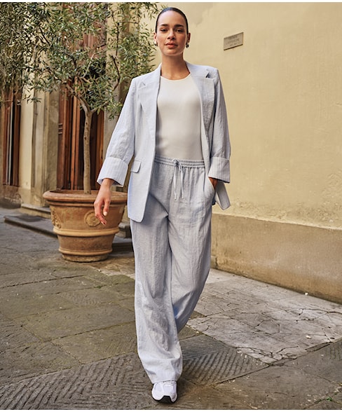 10041 | Broek fine crinkle