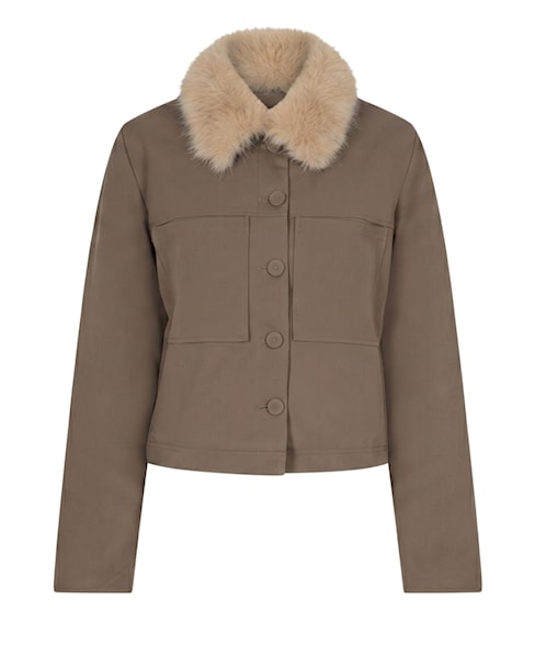 srb5120 | Vest fur collar