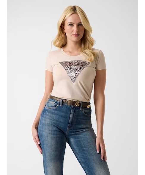 w6gi19 h3042 | T-shirt zebra triangle