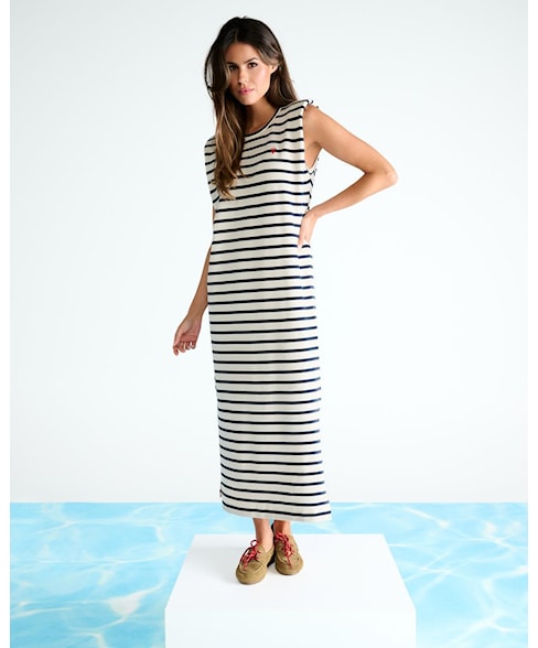 c752L | Jurk midi stripes